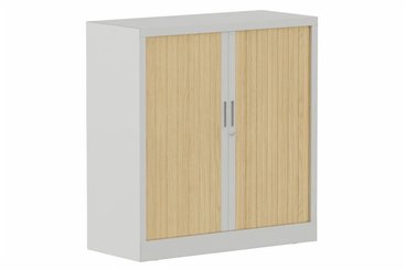 ARMOIRES A RIDEAUX - Largeur 100 cm - Armoire à rideaux H105xL100cm 2 tablettes