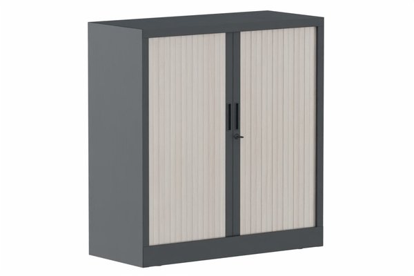 ARMOIRES A RIDEAUX - Largeur 100 cm - Armoire à rideaux H105xL100cm 2 tablettes