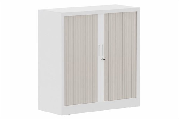 ARMOIRES A RIDEAUX - Largeur 100 cm - Armoire à rideaux H105xL100cm 2 tablettes