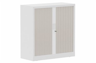 ARMOIRES A RIDEAUX - Largeur 100 cm - Armoire à rideaux H105xL100cm 2 tablettes