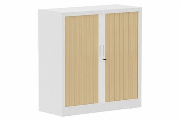 ARMOIRES A RIDEAUX - Largeur 100 cm - Armoire à rideaux H105xL100cm 2 tablettes