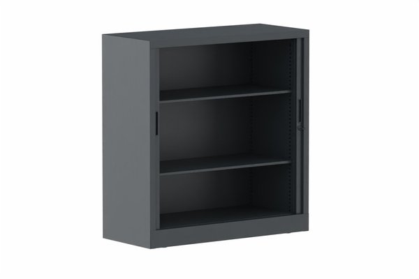 ARMOIRES A RIDEAUX - Largeur 100 cm - Armoire à rideaux H105xL100cm 2 tablettes