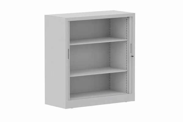 ARMOIRES A RIDEAUX - Largeur 100 cm - Armoire à rideaux H105xL100cm 2 tablettes