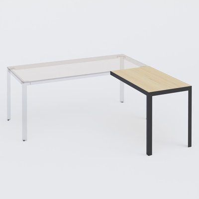 [Pas de famille] - [Pas de sous famille] - X7-RETOUR DE BUREAU 1200X600 PLATEAU 18MM.