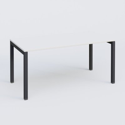 Gamme K3 - Plans droits - K3 Plateau droit 160x80 . Plateau Blanc et pietement Anthracite