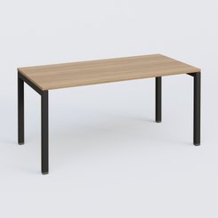 [Pas de famille] - [Pas de sous famille] - K3 Plateau droit 180x80 . Plateau Nyer clair et pietement Noir Mat