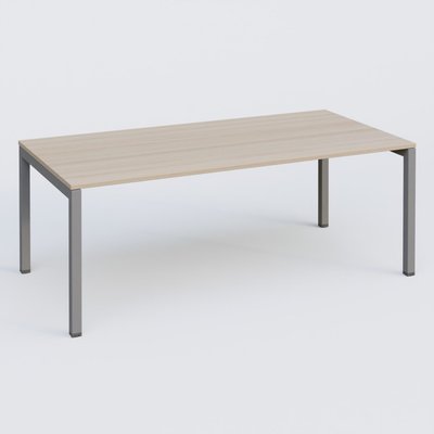 Gamme K3 - Plans droits - K3 plan droit 200x100cm, plateau acacia, structure aluminium