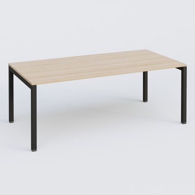 Gamme K3 - Plans droits - K3 plan droit 200x100cm, plateau hêtre, structure noir grainé mat