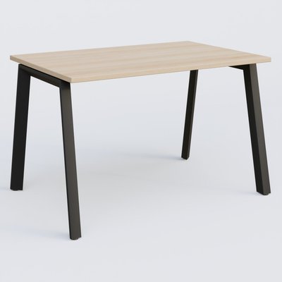 [Pas de famille] - [Pas de sous famille] - K8 plan droit 120*80 sur pieds fixe. Plateau Hêtre et pietement Noir Grainé
