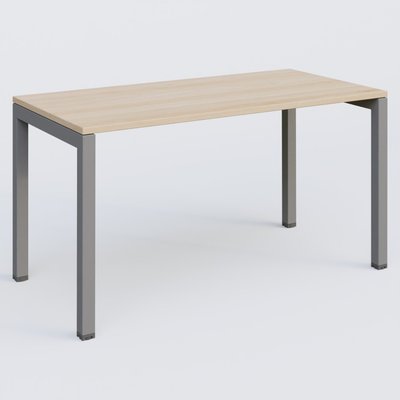 Gamme K3 - Plans droits - K3 Plateau droit 140x70 pieds fixe. Plateau Hêtre et pietement Aluminium.