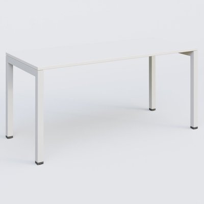 [Pas de famille] - [Pas de sous famille] - K3 Plateau droit 160x70 pieds fixe. Plateau Blanc et pietement Blanc.