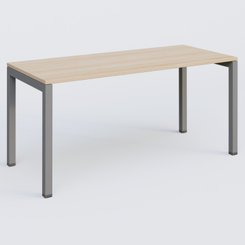 [Pas de famille] - [Pas de sous famille] - K3 Plateau droit 160x70 pieds fixe. Plateau Hêtre et pietement Aluminium.