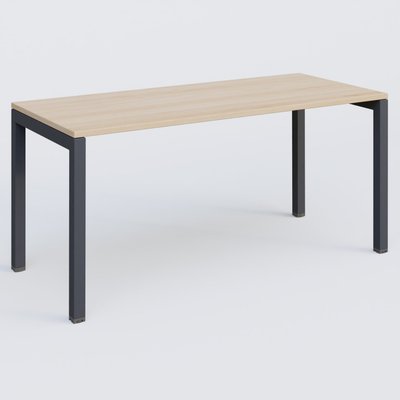 [Pas de famille] - [Pas de sous famille] - K3 Plateau droit 160x70 pieds fixe. Plateau Hêtre et pietement Anthracite.