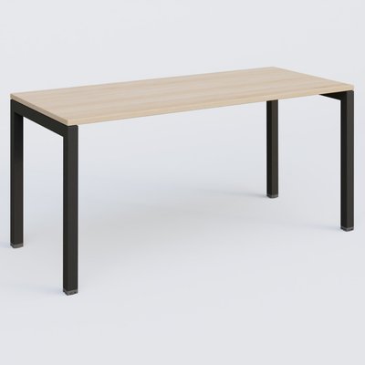 [Pas de famille] - [Pas de sous famille] - K3 Plateau droit 160x70 pieds fixe. Plateau Hêtre et pietement Noir Grainé.