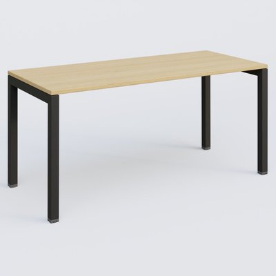 [Pas de famille] - [Pas de sous famille] - K3 Plateau droit 160x70 pieds fixe. Plateau Chêne clair et pietement Noir Grainé.