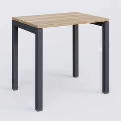 [Pas de famille] - [Pas de sous famille] - K3 Plateau droit 80x60 pieds fixe. Plateau Chêne naturel et pietement Anthracite.