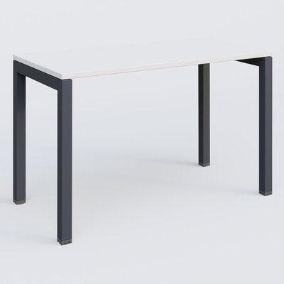 [Pas de famille] - [Pas de sous famille] - K3 Plateau droit 120x60 pieds fixe. Plateau Blanc et pietement Anthracite.