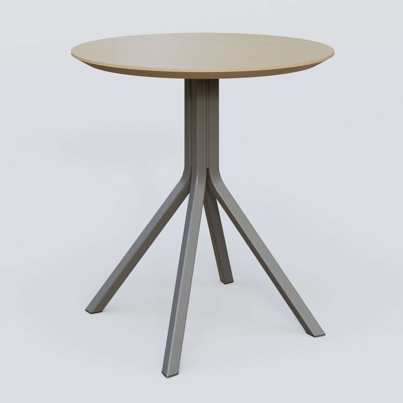 Table Basse Fashion Styl piètement 4 branches en métal et plateau bois. Plateau Chêne et pietement Carbon Grey.