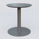 Table Basse Fashion Styl piètement colonne en métal et plateau bois. Plateau Carbon Grey et pietement Carbon Grey.