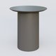 Table Basse Fashion Styl piètement colonne en métal D-26cm et plateau bois. Plateau Carbon Grey et pietement Carbon Grey.