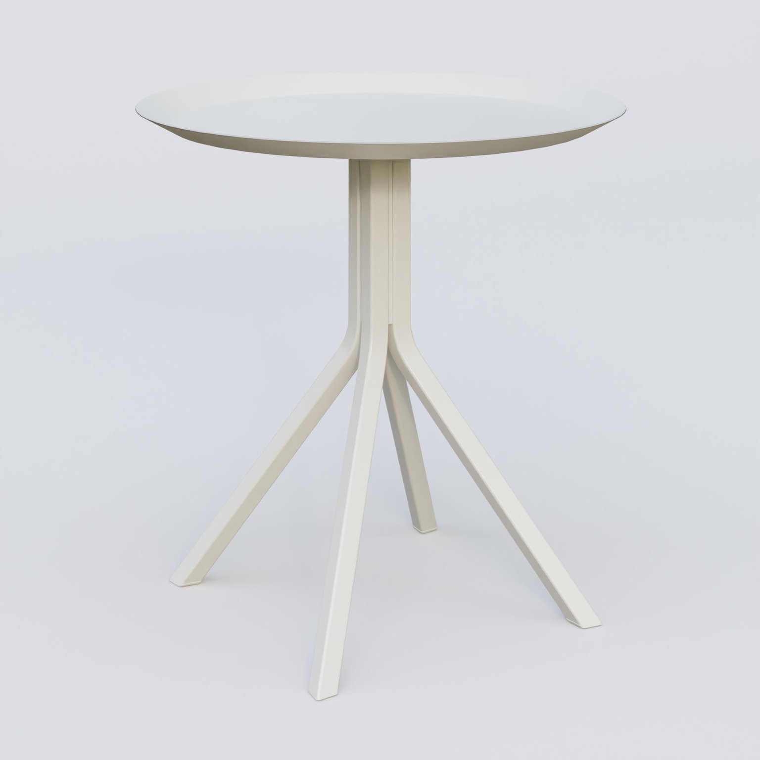 Table Basse Fashion Styl HT 47 piètement 4 branches et plateau métal D 47