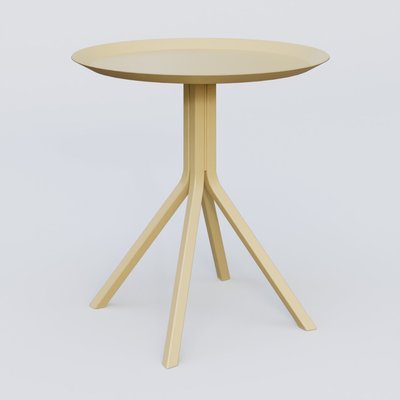 TABLES BASSES - Pieds Métal - Table Basse Fashion Styl HT 47 piètement 4 branches et plateau métal D 47