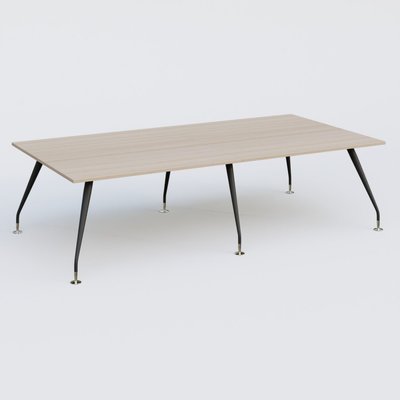 [Pas de famille] - [Pas de sous famille] - K5 table bench 280*145 cm. Plateau Acacia et pietement Noir Mat avec base chromé.