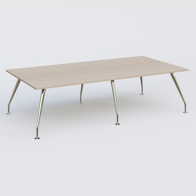 [Pas de famille] - [Pas de sous famille] - K5 table bench 280*145 cm. Plateau Acacia et pietement Chrome avec base chromé.