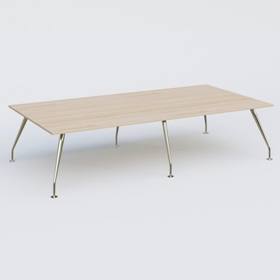 [Pas de famille] - [Pas de sous famille] - K5 table bench 320*165 cm. Plateau Hêtre et pietement Chrome avec base chromé.