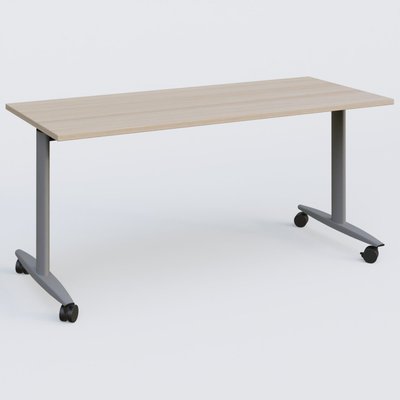 TABLES ABATTANTES - L.160xP.70 cm - Table abattante gamme Design 160*70 cm. Plateau Acacia et pietement Aluminium.