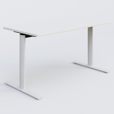 [Pas de famille] - [Pas de sous famille] - Module droit gamme Pure 140-70 cm. Plateau Blanc et pietement Blanc.