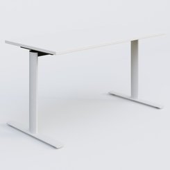 [Pas de famille] - [Pas de sous famille] - Module droit gamme Pure 140-70 cm. Plateau Blanc et pietement Blanc.