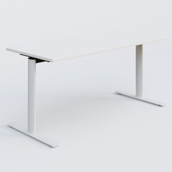 [Pas de famille] - [Pas de sous famille] - Module droit gamme Pure 160-70 cm. Plateau Blanc et pietement Blanc.