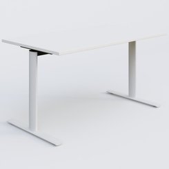 [Pas de famille] - [Pas de sous famille] - Module droit gamme Pure 140-80 cm. Plateau Blanc et pietement Blanc.