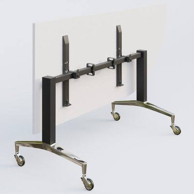 [Pas de famille] - [Pas de sous famille] - Module d'angle à 90° intégré coté droit de la gamme LEM 200-110 cm. Plateau Blanc et pietement Noir/Chrome.
