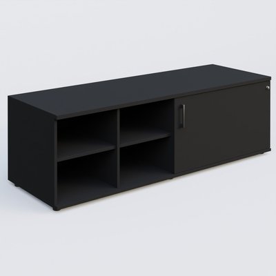[Pas de famille] - [Pas de sous famille] - Caisson USE ME sans caisson, porte à droite. Caisson Noir et portes Noir.