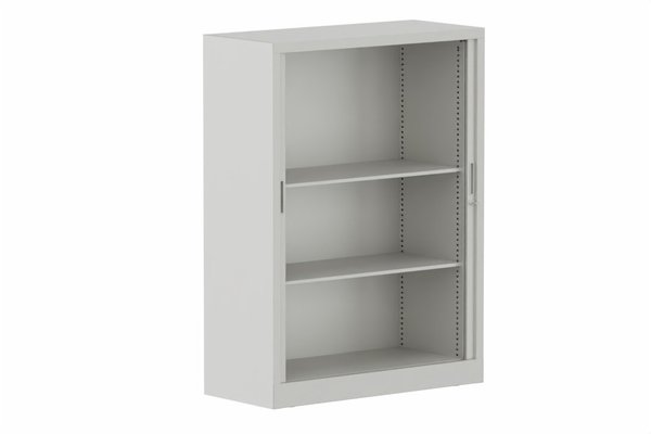 ARMOIRES A RIDEAUX - Largeur 100 cm - Armoire à rideaux H135xL100cm 2 tablettes
