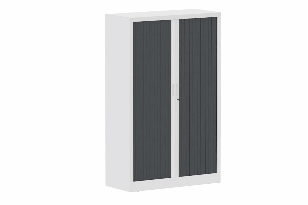 Armoire à rideaux H160xL100cm 3 tablettes