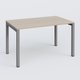 Plan droit 120x80cm, plateau acacia, structure aluminium