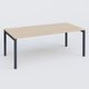 K3 plan droit 200x100cm, plateau hêtre, structure anthracite