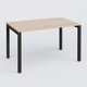 K3 Plateau droit 120x80 . Plateau Hêtre et pietement Noir Mat