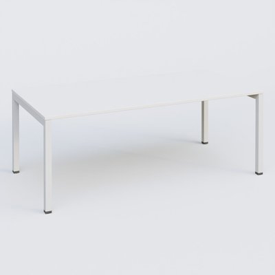 Gamme K3 - Plans droits - K3 plan droit 200x100cm, plateau blanc, structure blanc