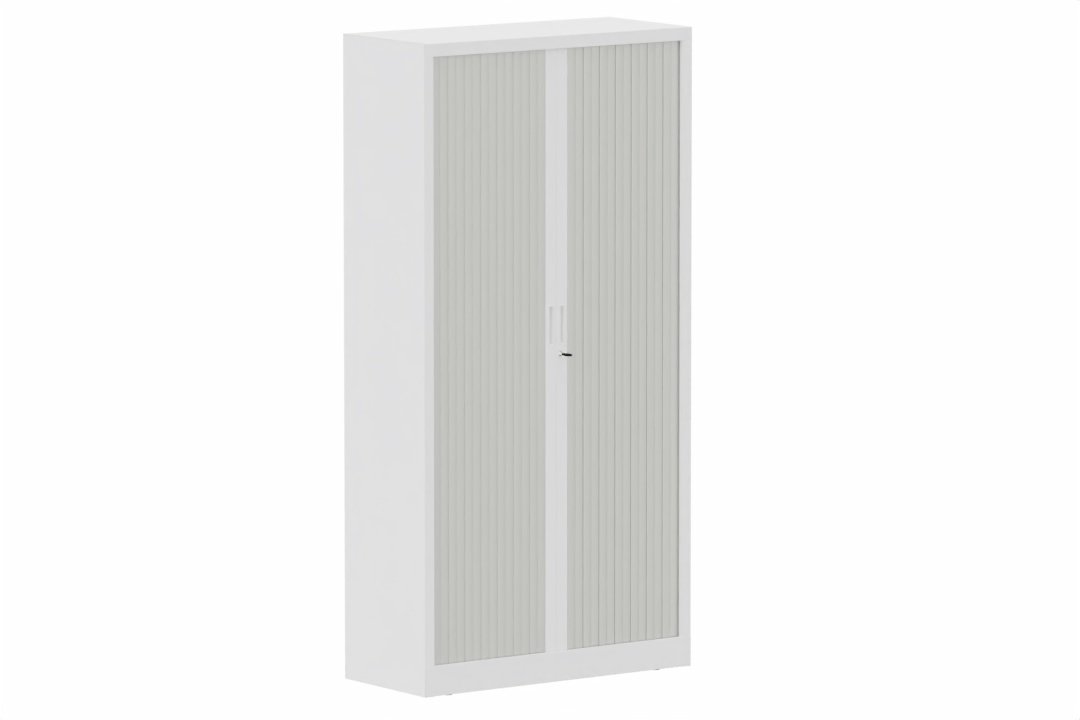 Armoire à rideaux H198xL100cm 4 tablettes