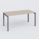 Plan droit 180x80cm, plateau acacia, structure aluminium