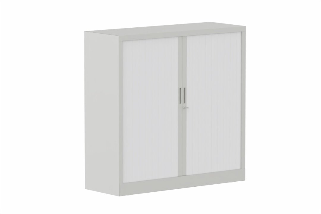 Armoire à rideaux H118xL120cm 2 tablettes