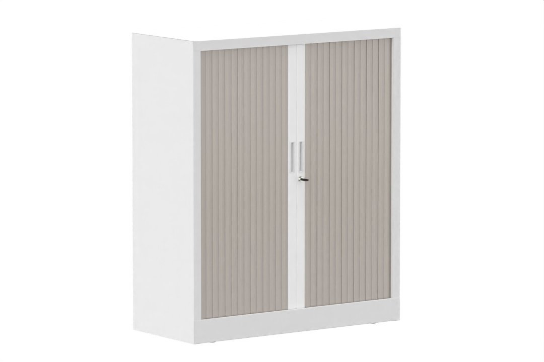 Armoire à rideaux H118xL100cm 2 tablettes