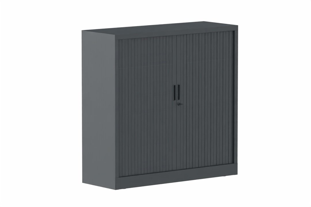 Armoire à rideaux H118xL120cm 2 tablettes