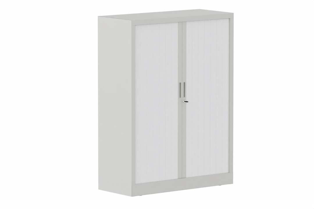 Armoire à rideaux H135xL100cm 2 tablettes