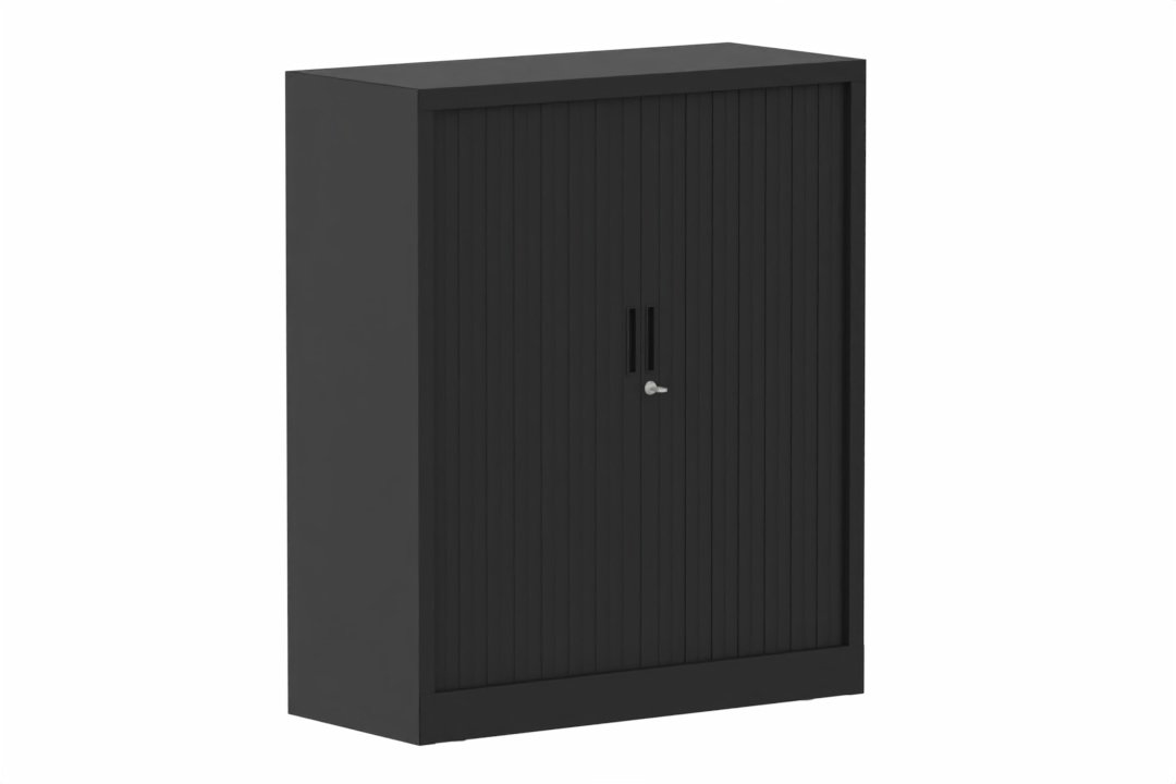 Armoire à rideaux H118xL100cm 2 tablettes