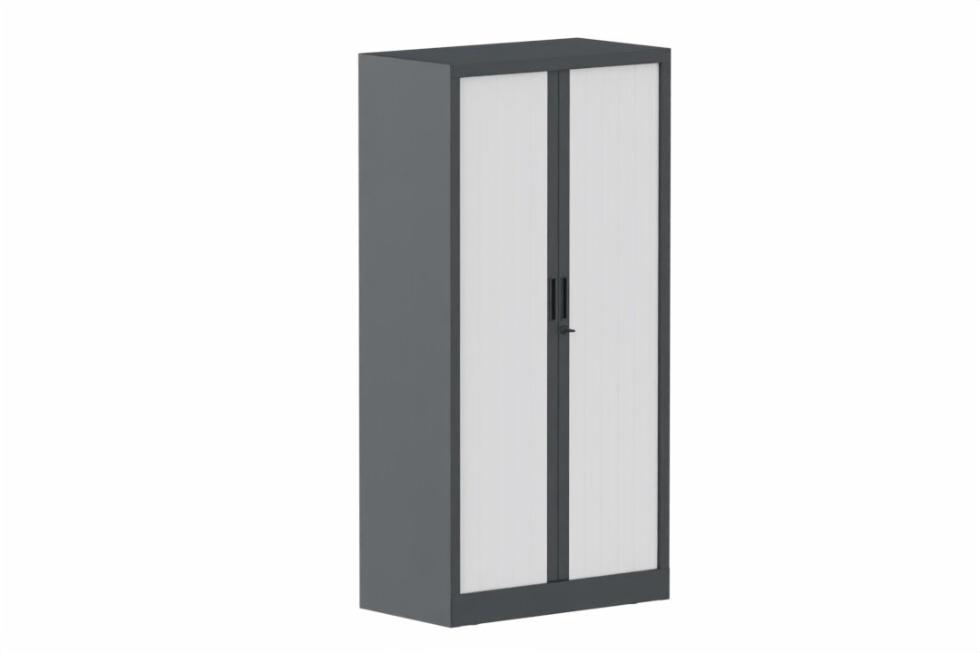 Armoire à rideaux H160xL080cm 3 tablettes